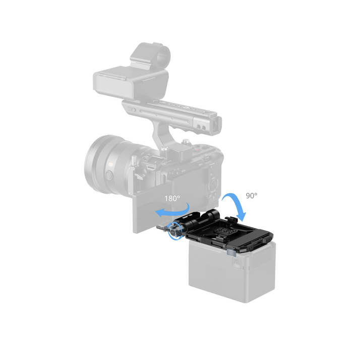 SmallRig V-Mount Battery Mount Plate Kit with Screen Protector, 65W PD Charging, LCD Bracket & Tool-Free Arca-Swiss QR Plate 5315