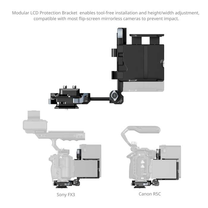 SmallRig V-Mount Battery Mount Plate Kit with Screen Protector, 65W PD Charging, LCD Bracket & Tool-Free Arca-Swiss QR Plate 5315
