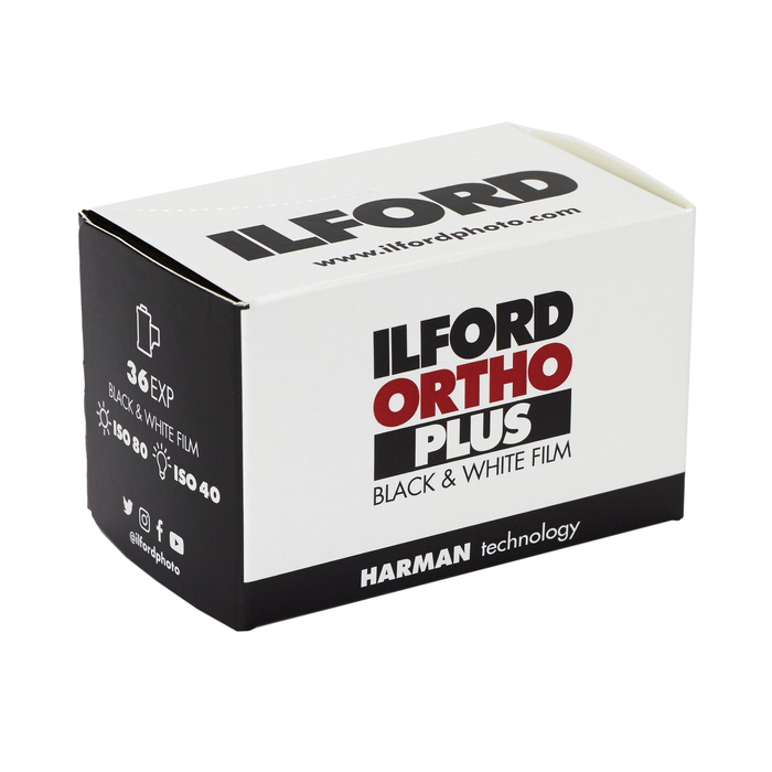 Ilford Ortho Plus 80 Black & White Negative - 35mm Film, 36 Exposures, Single Roll