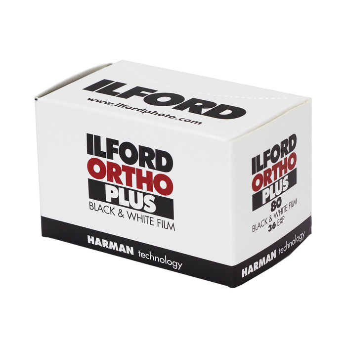 Ilford Ortho Plus 80 Black & White Negative - 35mm Film, 36 Exposures, Single Roll