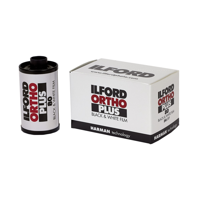 Ilford Ortho Plus 80 Black & White Negative - 35mm Film, 36 Exposures, Single Roll