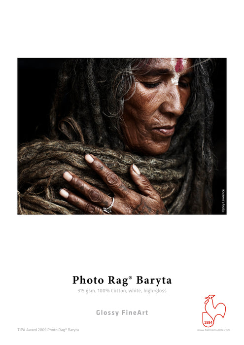 Hahnemühle Photo Rag Baryta Glossy FineArt Inkjet Paper 315, 11" x 17" - 25 Sheets