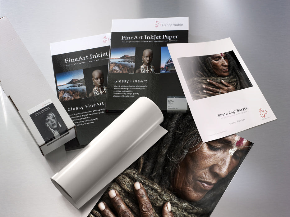 Hahnemühle Photo Rag Baryta Glossy FineArt Inkjet Paper 315, 8.5" x 11" - 25 Sheets