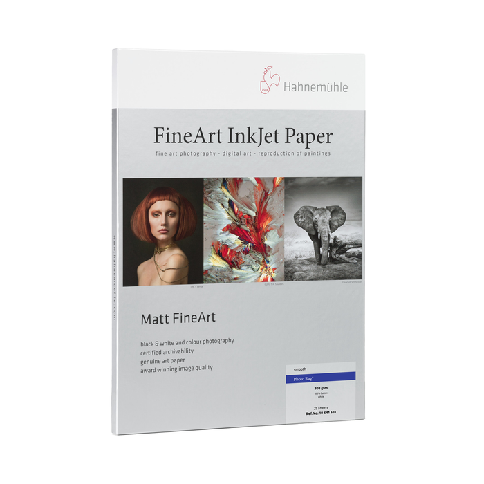 Hahnemühle Photo Rag 308 8.5" x 11" 25-Sheets Paper