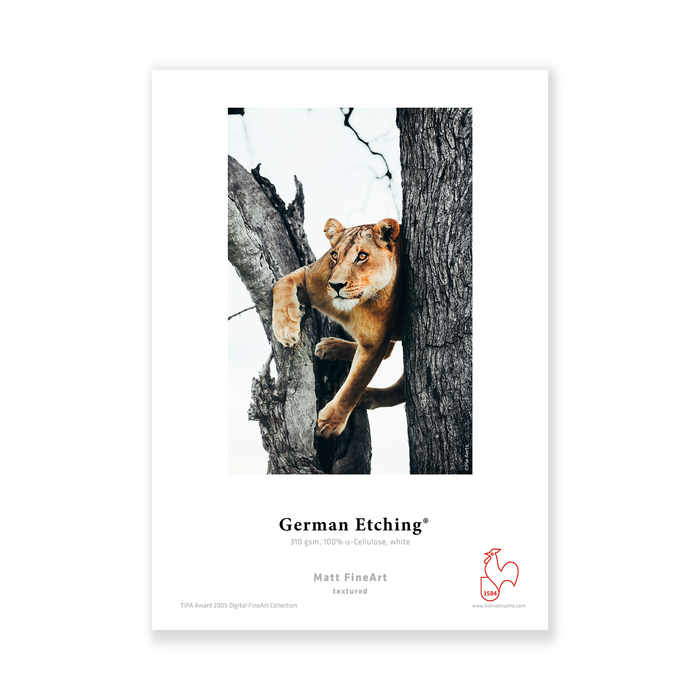 Hahnemühle German Etching FineArt Textured Matte Inkjet Paper 310gsm, 8.5 x 11" - 25 Sheets