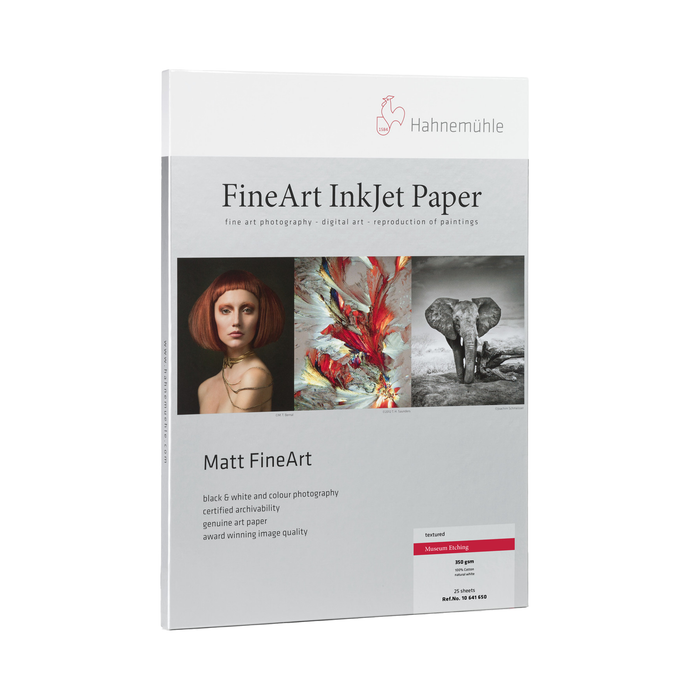 Hahnemühle Museum Etching FineArt Textured Matte Inkjet Paper 350gsm, 8.5 x 11" - 25 Sheets