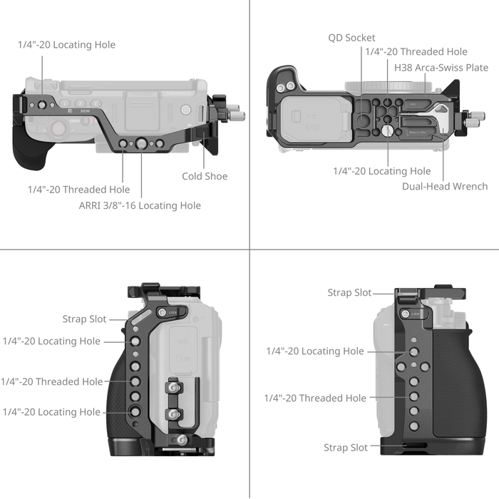 SmallRig Camera Cage Kit for Nikon ZR with Top Handle 5647