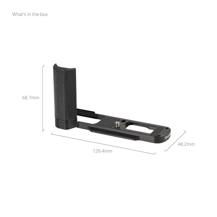 SmallRig L-Shaped Mount Plate with Silicone Handle for LUMIX L10 5700 - Black
