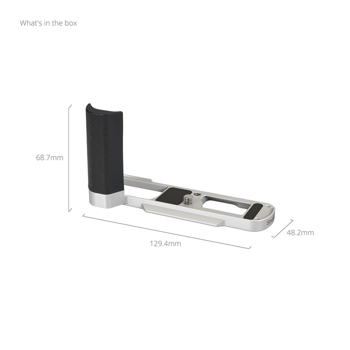 SmallRig L-Shaped Mount Plate with Silicone Handle for LUMIX L10 5701 - Silver