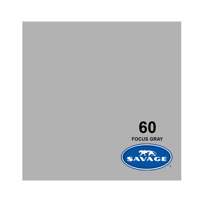 Savage #60 Focus Gray Seamless Background Paper 86" x 36' - In Store Pick Up Only