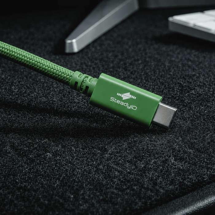 Glyph Technologies Connect+ High-Performance USB4 80Gbps/240W Type-C Cable, 78.7" (2m) - Glyph Green