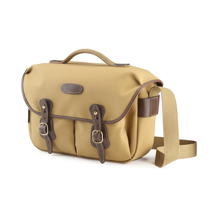 Billingham Hadley Pro 8.5L Shoulder Bag - Khaki FibreNyte / Chocolate Leather (Olive Lining)