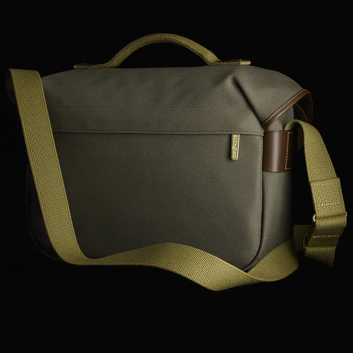 Billingham Hadley Pro 8.5L Shoulder Bag - Khaki FibreNyte / Chocolate Leather (Olive Lining)