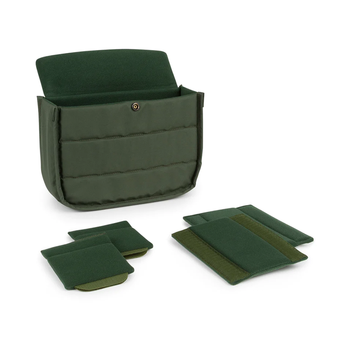 Billingham Hadley Small Pro 3.5L Shoulder Bag - Sage FibreNyte / Black Leather (Olive Lining)