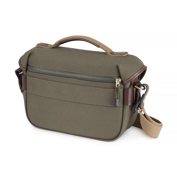 Billingham Hadley Small Pro 3.5L Shoulder Bag - Sage FibreNyte / Black Leather (Olive Lining)