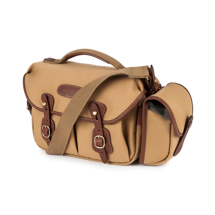 Billingham Hadley Small Pro 3.5L Shoulder Bag - Sage FibreNyte / Black Leather (Olive Lining)