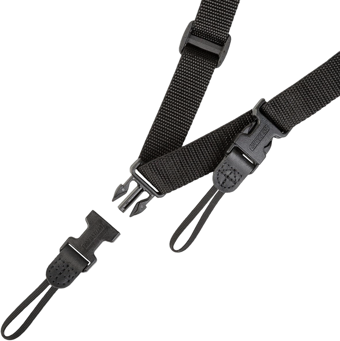 Op/Tech Utility Sling with Uni-Loop Connectors (1/4" Webbing), 26.5-31" - Black