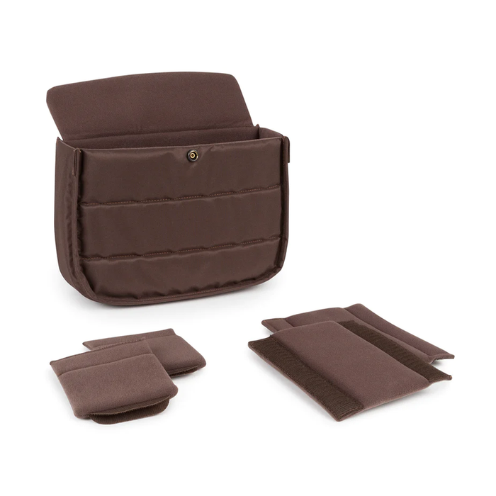 Billingham Hadley Small Pro 3.5L Shoulder Bag - Burgundy Canvas / Chocolate Leather (Chocolate Lining)