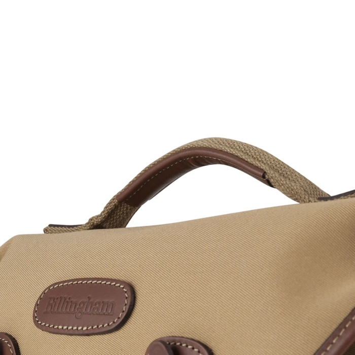 Billingham Hadley Small Pro 3.5L Shoulder Bag - Burgundy Canvas / Chocolate Leather (Chocolate Lining)
