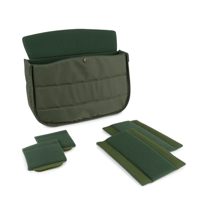Billingham Hadley Large 8L Shoulder Bag - Black FibreNyte / Black Leather (Olive Lining)