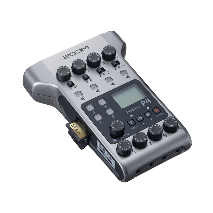 Zoom PodTrak P4 Portable Multitrack Podcast Recorder