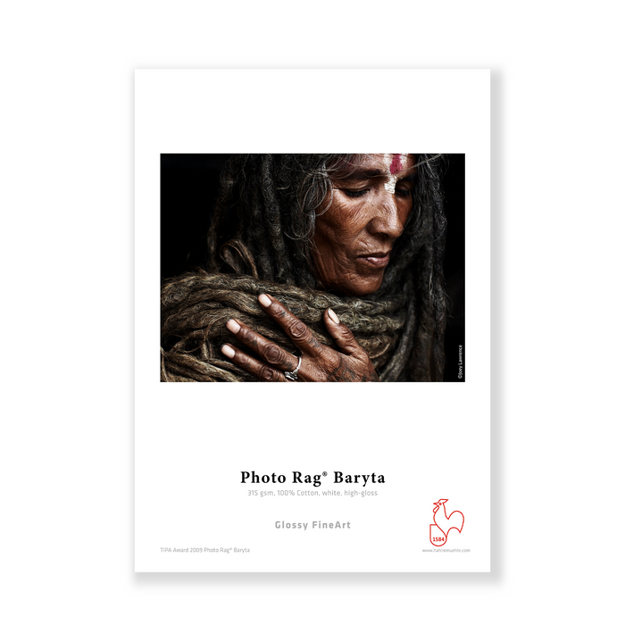Hahnemühle Photo Rag Baryta Glossy FineArt Inkjet Paper 315, 24" x 39' - Roll