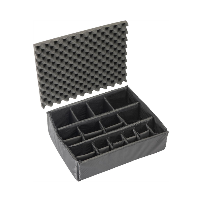 Pelican 1600 Protector Case with Padded Dividers & Lid Foam - Black