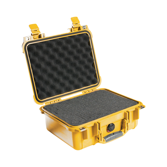 Pelican 1400 Protector Case with Pick-N-Pluck Foam & Lid Foam - Yellow