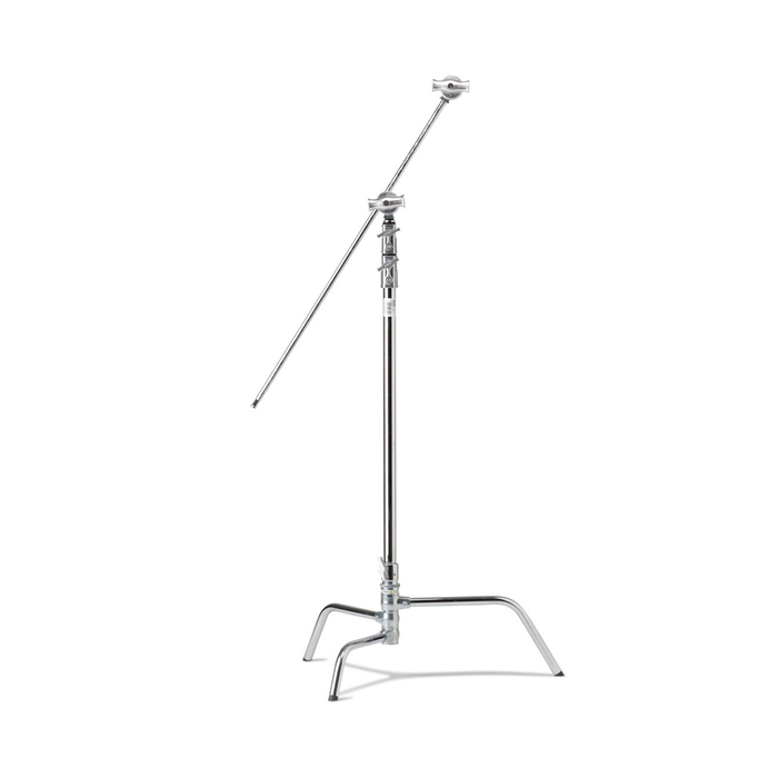 Kupo 40" Master C-Stand with Removable Turtle Base, Grip Head & Arm with Hex Stud Kit, 9.7' - Chrome
