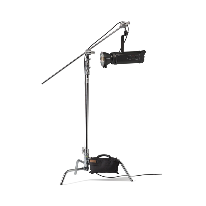 Kupo 40" Master C-Stand with Removable Turtle Base, Grip Head & Arm with Hex Stud Kit, 9.7' - Chrome
