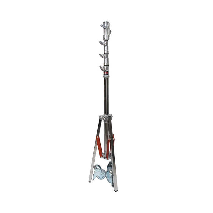 Matthews Junior Stand Triple Riser Rolling 12.8' Chrome