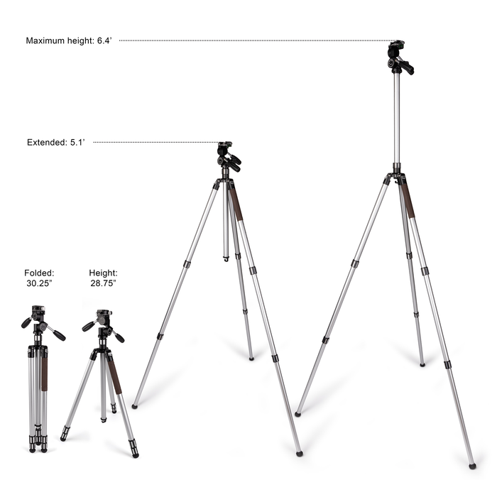ProMaster Epoch 328/4W Tripod Kit - Silver/Black