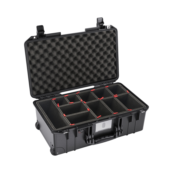 Pelican 1535 Air Carry-On Case with TrekPak Dividers & Lid Foam - Black
