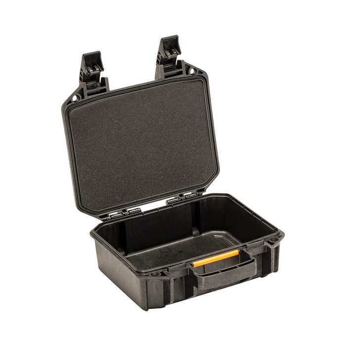 Pelican V100C Vault Equipment Case with Padded Dividers & Lid Foam - Black