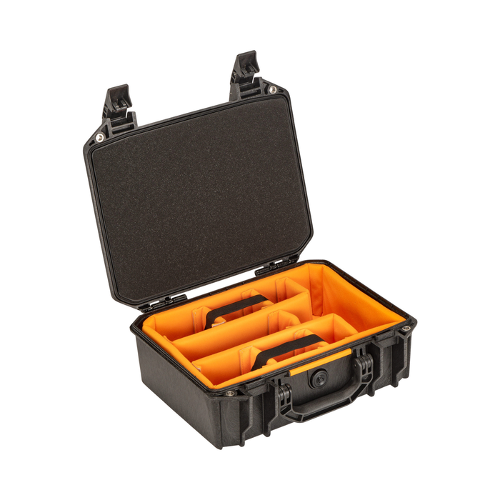 Pelican V200C Vault Equipment Case with Padded Dividers & Lid Foam - Black