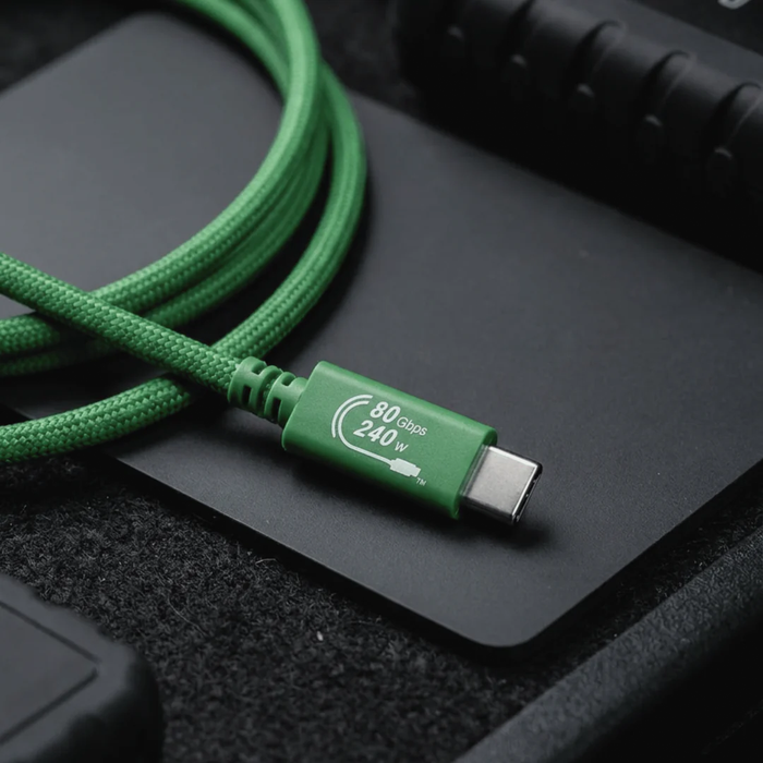 Glyph Technologies Connect+ High-Performance USB4 80Gbps/240W Type-C Cable, 78.7" (2m) - Glyph Green