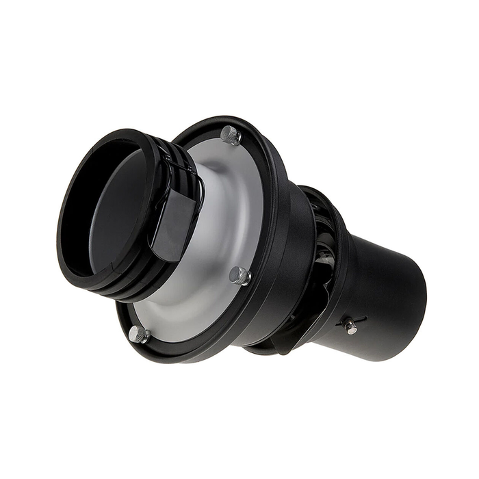 FotodioX Universal Gobo Image Projection Attachment for Profoto Bayonet Lights with Built-In Gobo Holder & Aperture Iris