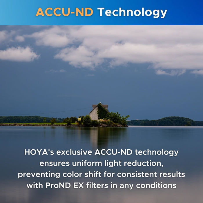 Hoya 62mm ProND EX 8 Neutral Density 0.9 3-Stop Filter