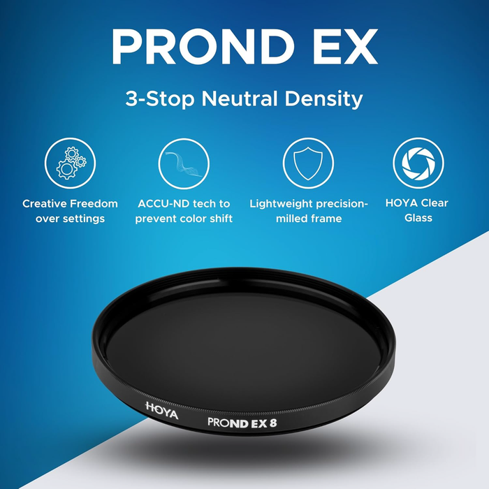 Hoya 62mm ProND EX 8 Neutral Density 0.9 3-Stop Filter