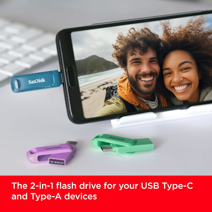 SanDisk 64GB Ultra Dual Drive Go USB Type-C 2-in-1 Flash Drive