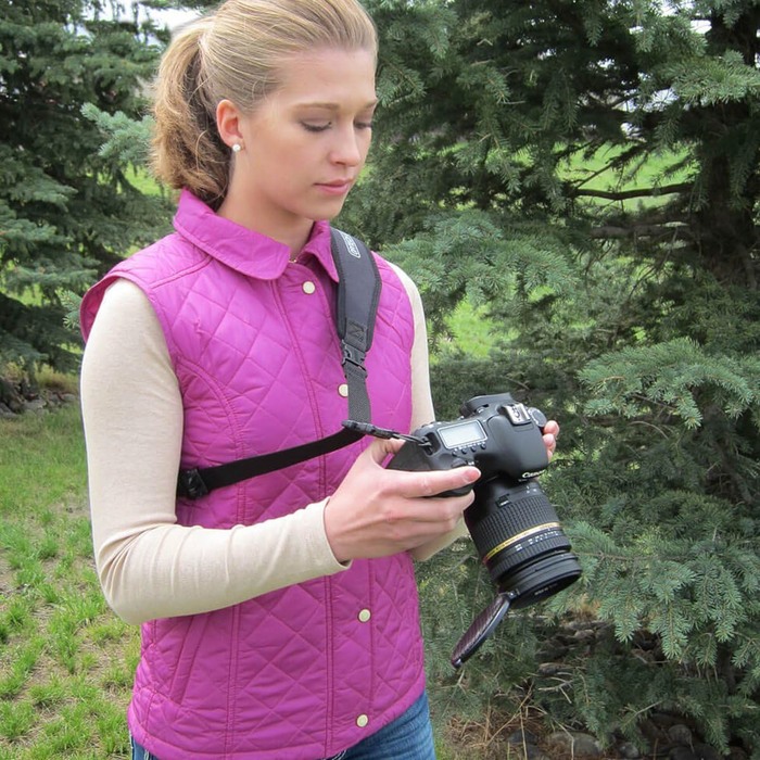 Op/Tech Utility Sling with Uni-Loop Connectors (1/4" Webbing), 26.5-31" - Black