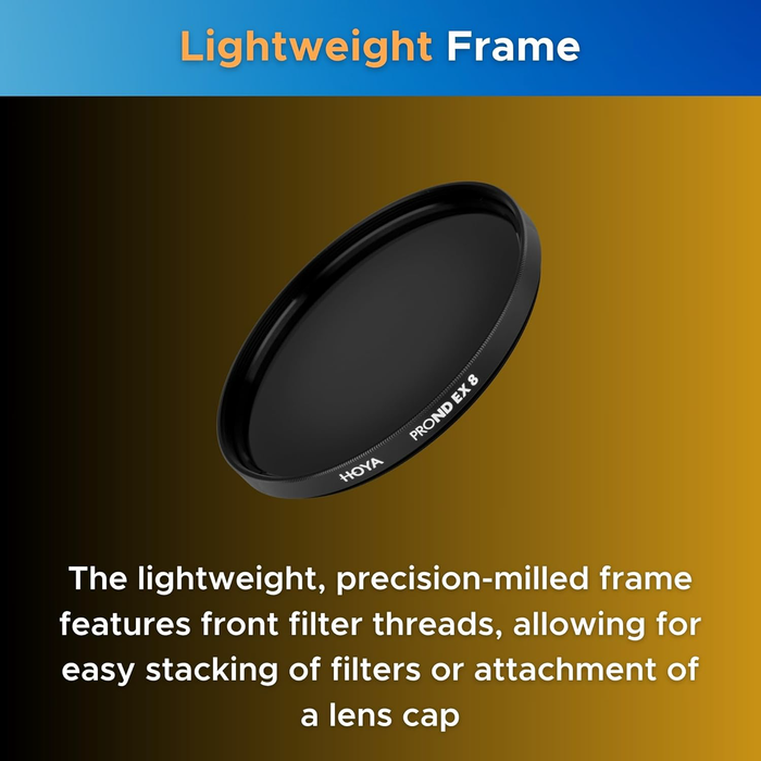 Hoya 62mm ProND EX 8 Neutral Density 0.9 3-Stop Filter
