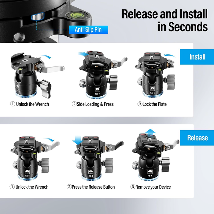 Sirui KS-5 Quick Release Ball Head
