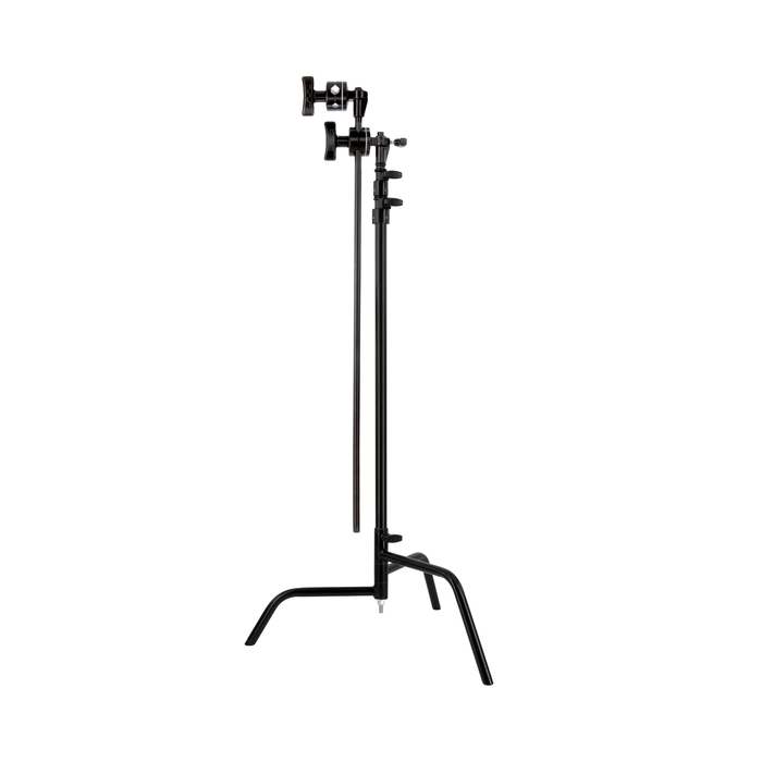 Matthews 40" C+Stand with Spring Loaded Turtle Base, Grip Head & Arm Black