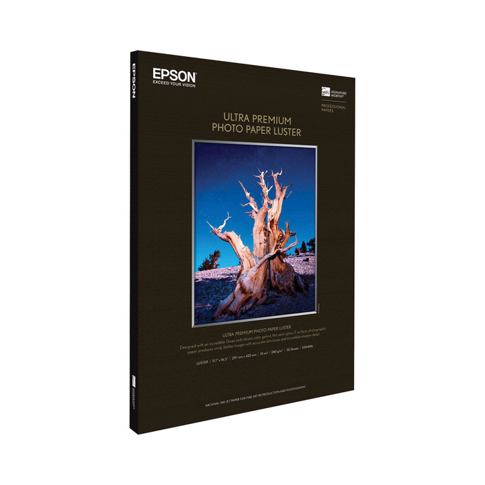 Epson Ultra Premium Luster Photo Paper, A3 11.7 x 16.5" - 50 Sheets