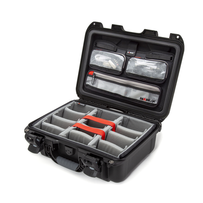 Nanuk 920 Medium-Series Pro Photo Kit Protective Case with Padded Dividers & Lid Organizer - Black