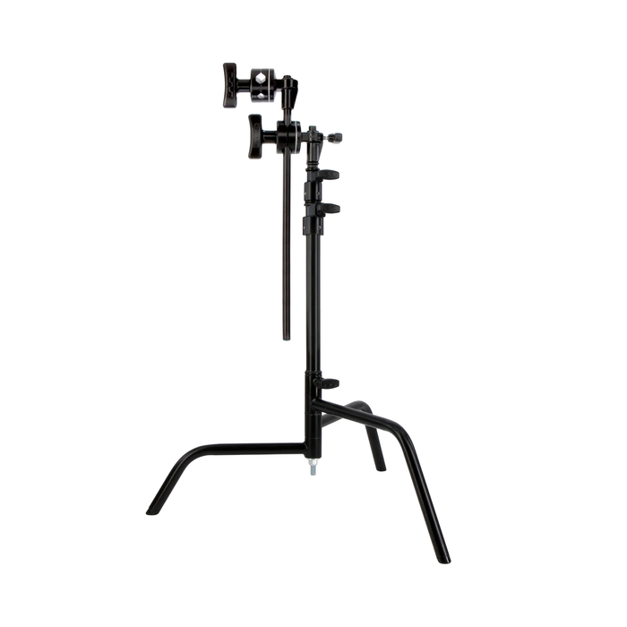 Matthews 20" C+Stand with Spring Loaded Turtle Base, Grip Head & Arm Black
