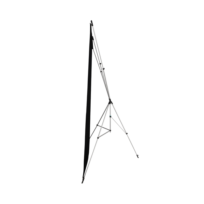 Westcott X-Drop Wrinkle-Resistant Backdrop Kit, 5' x 7' - Rich Black