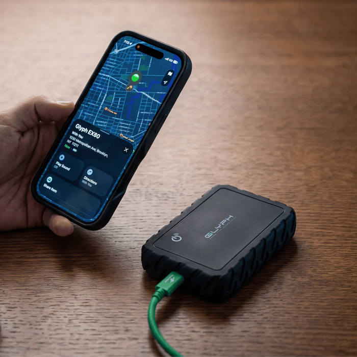 Glyph Technologies 8TB Atom EX80 High-Intensity USB4 80Gbps NVMe Portable External SSD with Location Track