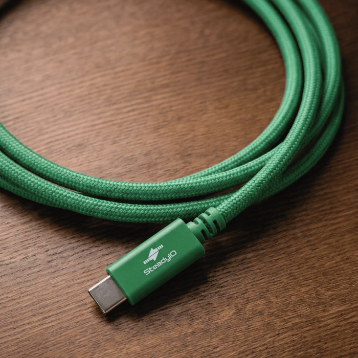 Glyph Technologies Connect+ High-Performance USB4 80Gbps/240W Type-C Cable, 78.7" (2m) - Glyph Green